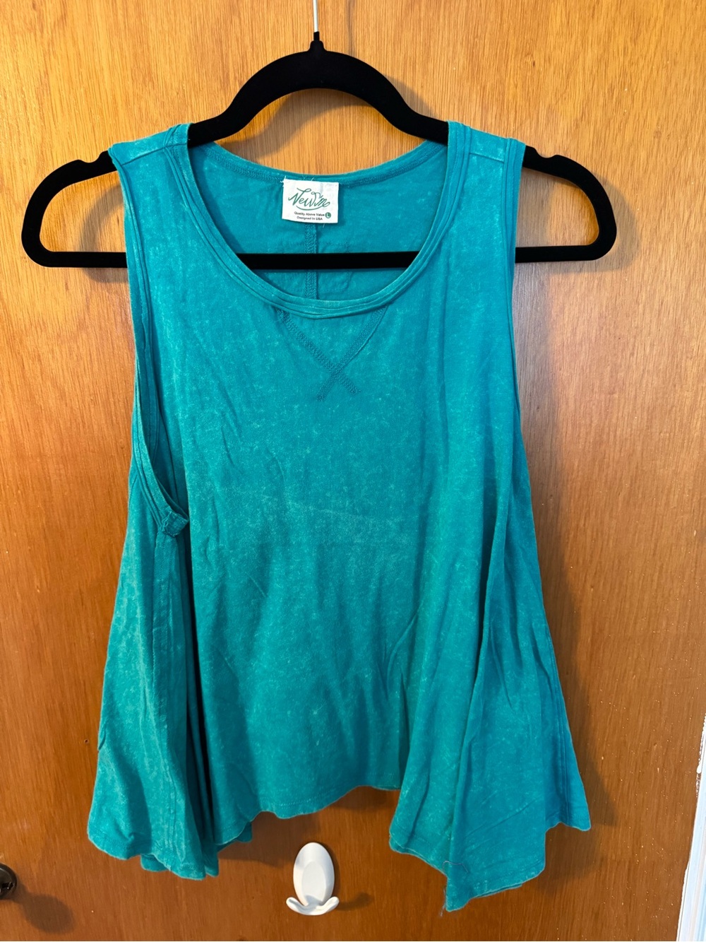 Velvet Teal Swingy Tank Top - Women's Flowy Layering Tank